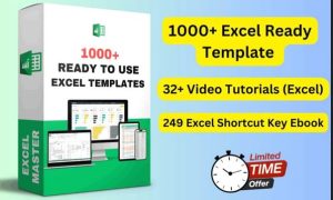 MS Excel Ready 1000 + Template & 32 + Video Tutorials অফার প্রাইজ ৯৯ টাকা